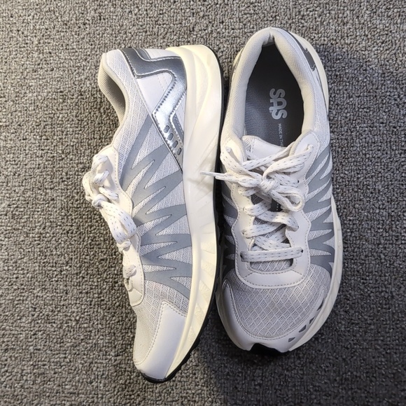 SAS Tempo Lace Up Sneakers Shoes Size 9.0M in Gray/White - Made in The USA - Picture 6 of 10